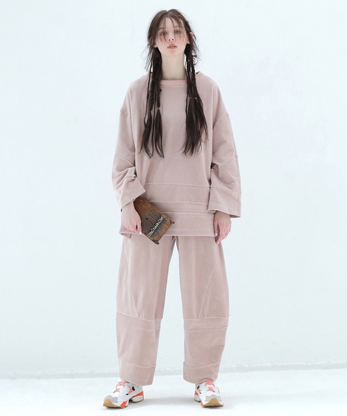 BEDSIDEDRAMA(ベットサイドドラマ)の「Pattern Switch Pullover(その他トップス・レディース・グレイッシュベージュ/チャコール/ピンク・1)」の19枚目の写真