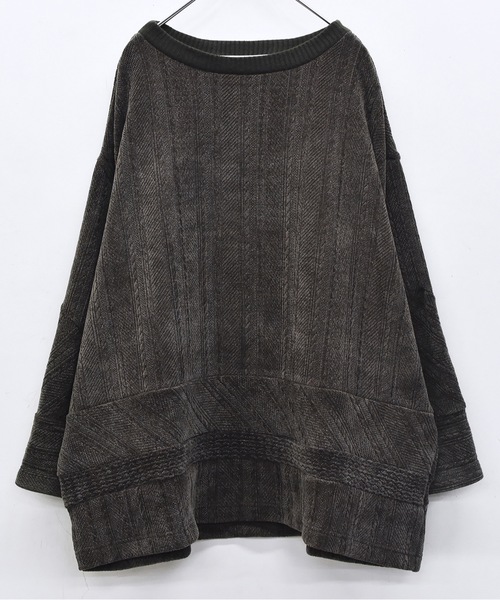 BEDSIDEDRAMA(ベットサイドドラマ)の「Pattern Switch Pullover(その他トップス・レディース・グレイッシュベージュ/チャコール/ピンク・1)」の22枚目の写真