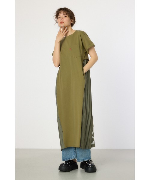 RODEO CROWNS WIDE BOWL(ロデオクラウンズワイドボウル)の「バックプリーツマキシワンピース(ワンピース・レディース・ブラック/カーキ/ブラック系その他・FREE)」の22枚目の写真