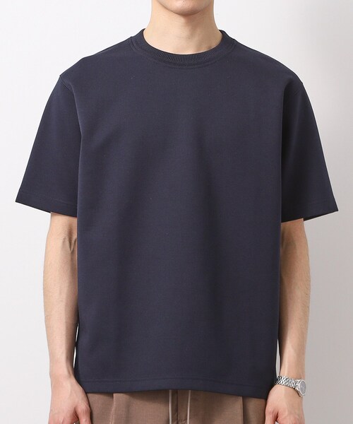 THE SHOP TK （ザ ショップ ティーケー ）の「ダブルフェイス半袖Tシャツ　洗濯機OK（Tシャツ/カットソー・メンズ・ライトグレー/ネイビー/ブラウン系その他・02/03/04）」の16枚目の写真