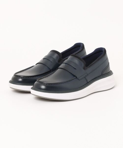 stefanorossi(ステファノロッシ)の「STEFANO ROSSI ステファノロッシ KYLON LOAFER カイロン ローファー SR07114 MARINE(ローファー・メンズ・ブルー・39/40/41/42/43/44/45)」の1枚目の写真