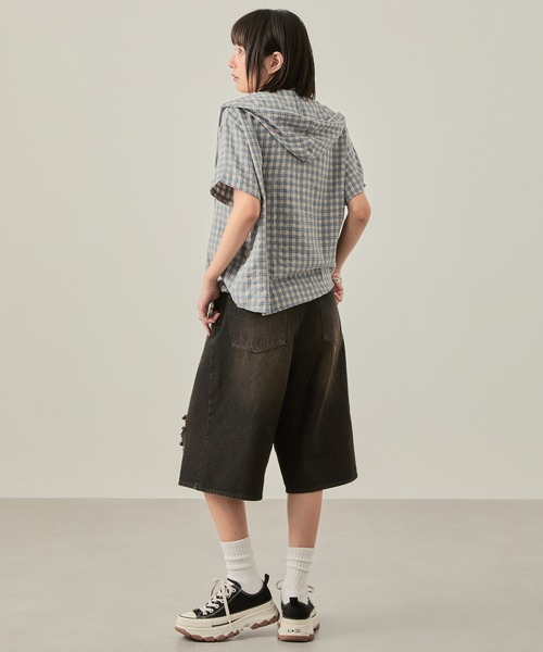 ネタ　年代物　ウルトラ・ダメージパンツ セール】【on:nue】[サイズ展開あり] クラッシュダメージデニム