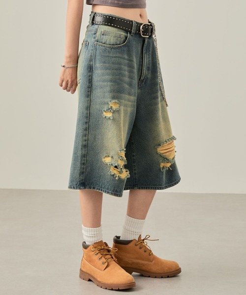 ダメージデニム ハードダメージデニム（デニムパンツ）｜Figments（フィグメンツ