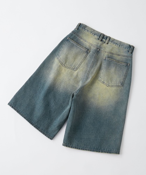 セール】【Snap club】ヴィンテージ加工ダメージデニムワイド セール】【Snap club】ヴィンテージ加工ダメージデニムワイド