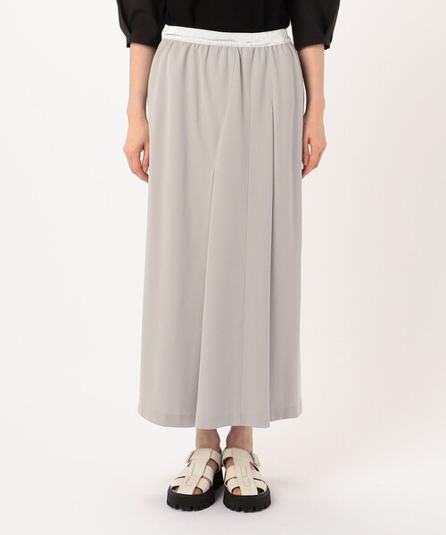 Gabardine K.T（ギャバジンケーティー）の「【セットアップ対応】綿混モクロディデザインタイトスカート（スカート・レディース・ネイビー/ライトグレー・9号）」の20枚目の写真