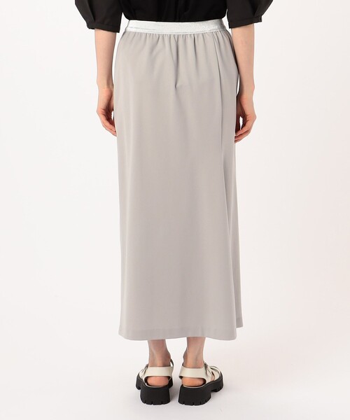 Gabardine K.T（ギャバジンケーティー）の「【セットアップ対応】綿混モクロディデザインタイトスカート（スカート・レディース・ネイビー/ライトグレー・9号）」の3枚目の写真