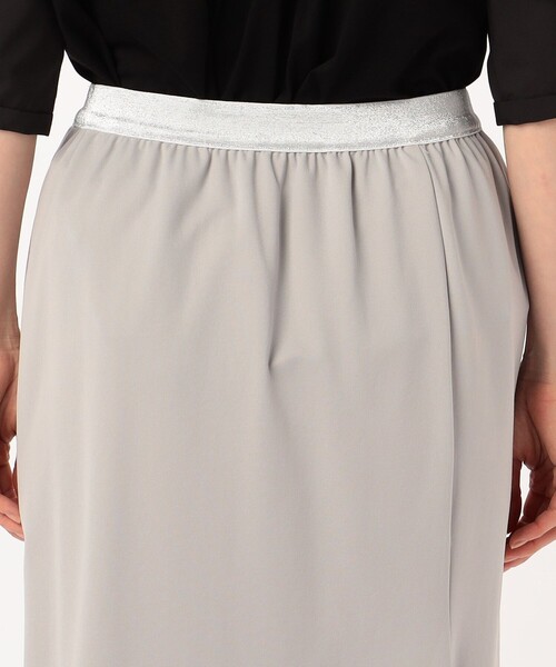 Gabardine K.T（ギャバジンケーティー）の「【セットアップ対応】綿混モクロディデザインタイトスカート（スカート・レディース・ネイビー/ライトグレー・9号）」の5枚目の写真