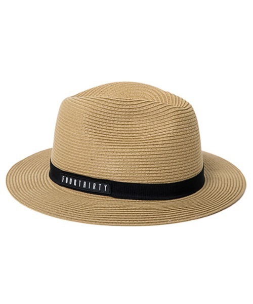 430（フォーサーティ）の「mko12825- HW BIG HAT 中折れハット（ハット・メンズ・ブラック/ライトベージュ/ベージュ/ネイビー/ベージュ系その他・FREE）」の2枚目の写真