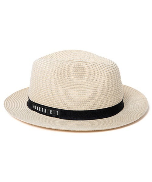 430（フォーサーティ）の「mko12825- HW BIG HAT 中折れハット（ハット・メンズ・ブラック/ライトベージュ/ベージュ/ネイビー/ベージュ系その他・FREE）」の4枚目の写真