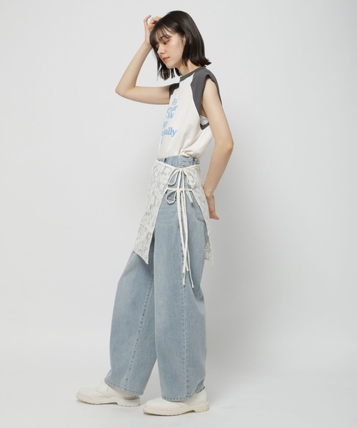 ニャーゴ様 未使用　ニコアンド　WILLIAM B.ELIOTT カーブデニムL niko and ｜(M)カーブデザインデニムPT | Rakuten Fashion