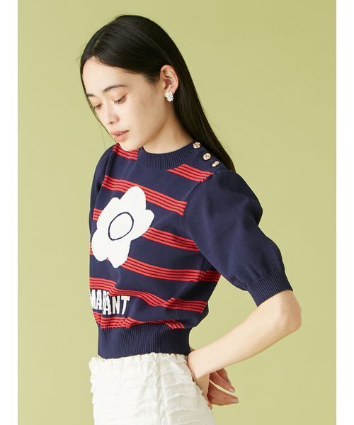 最終値下げ【LILY BROWN×MARY QUANT】ジャガードニットトップス LILY BROWN×MARY QUANT】ジャガードニットトップス（ニット