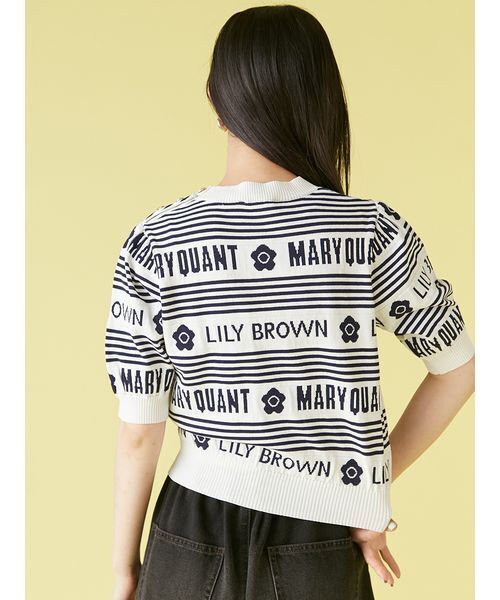 LILY BROWN×MARY QUANT】ジャガードニットトップス（ニット