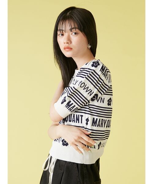 LILY BROWN×MARY QUANT】ジャガードニットトップス（ニット