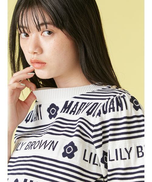 極美品❀25ss リリーブラウン ×マリークワント ジャガードニットトップス LILY BROWN×MARY QUANT】ジャガードニット(ニット)｜トップス