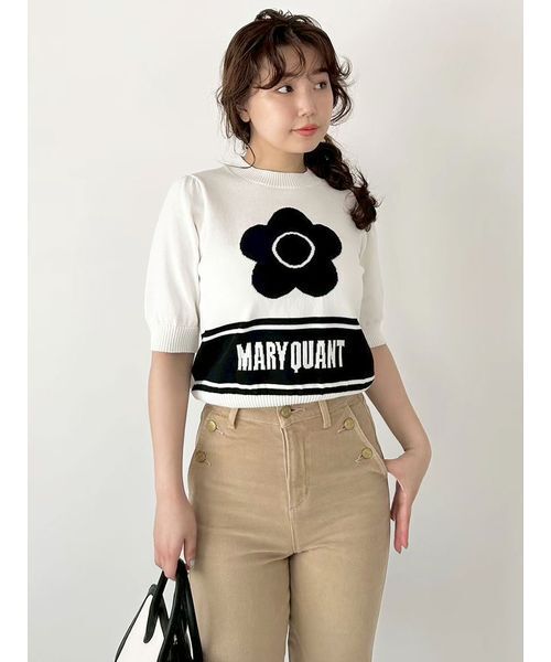 LILY BROWN×MARY QUANT】ジャガードニットトップス（ニット