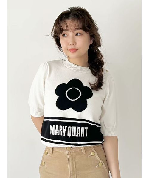 LILY BROWN×MARY QUANT】ジャガードニットトップス（ニット