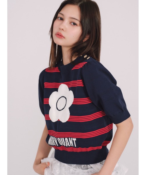 LILY BROWN×MARY QUANT】ジャガードニットトップス（ニット