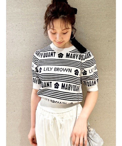 最終値下げ【LILY BROWN×MARY QUANT】ジャガードニットトップス LILY BROWN×MARY QUANT】ジャガードニットトップス（ニット