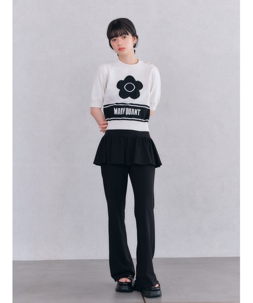 LILY BROWN（リリーブラウン）の「【LILY BROWN×MARY QUANT】ジャガードニットトップス（ニット/セーター・レディース・ホワイト/ネイビー/ターコイズブルー/その他・FREE）」の12枚目の写真