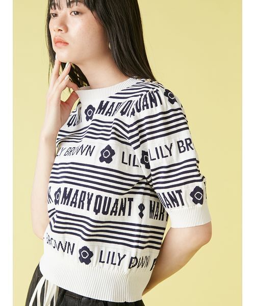 最終値下げ【LILY BROWN×MARY QUANT】ジャガードニットトップス LILY BROWN×MARY QUANT】ジャガードニットトップス（ニット