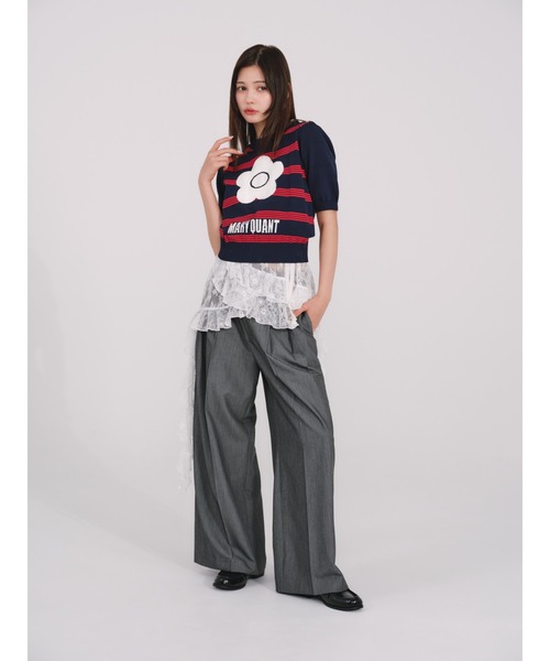 LILY BROWN×MARY QUANT】ジャガードニットトップス（ニット