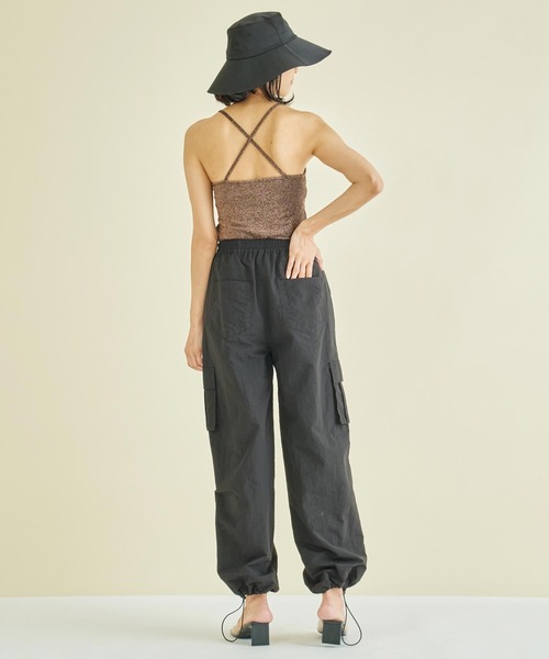 Settimissimo（セッティミッシモ）の「パット付き バッククロス グリッター キャミソール（キャミソール・レディース・ゴールド/ブラウン/オフホワイト・FREE）」の12枚目の写真