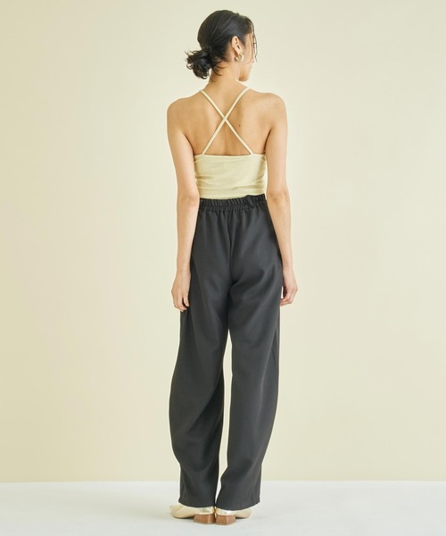 Settimissimo（セッティミッシモ）の「パット付き バッククロス グリッター キャミソール（キャミソール・レディース・ゴールド/ブラウン/オフホワイト・FREE）」の4枚目の写真