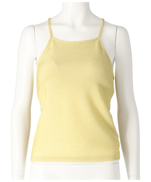 Settimissimo（セッティミッシモ）の「パット付き バッククロス グリッター キャミソール（キャミソール・レディース・ゴールド/ブラウン/オフホワイト・FREE）」の19枚目の写真