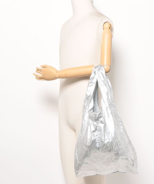 LAZY SUSAN（レイジースーザン）の「エコバッグ　グリッタースターＬＳ大（エコバッグ/サブバッグ・レディース・シルバー/ゴールド・FREE）」の3枚目の写真