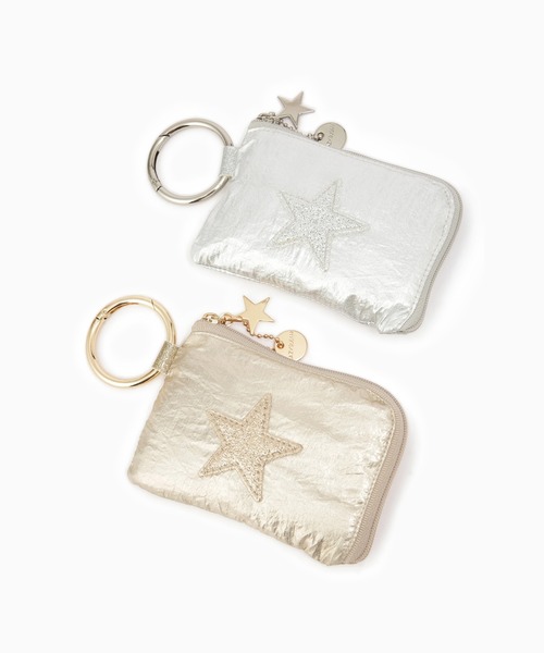 LAZY SUSAN（レイジースーザン）の「エコバッグ　グリッタースターＬＳ大（エコバッグ/サブバッグ・レディース・シルバー/ゴールド・FREE）」の5枚目の写真