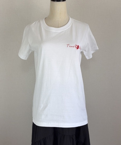 shoppinggo(ショッピングゴー)の「夏服 tシャツ ハート 半袖(Tシャツ/カットソー・レディース・ホワイト/ホワイト系その他・M)」の8枚目の写真
