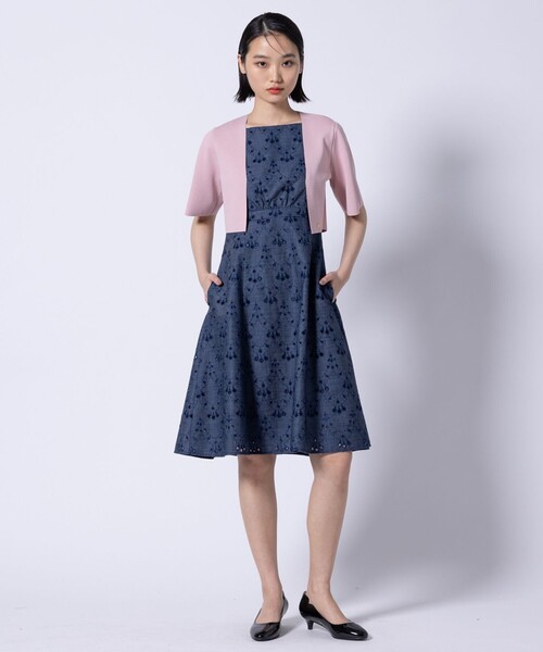 TOCCA（トッカ）の「PEACOCK TAIL LACE ドレス（ワンピース・レディース・ライラック系7/ネイビー系7・0/2/4/6）」の9枚目の写真