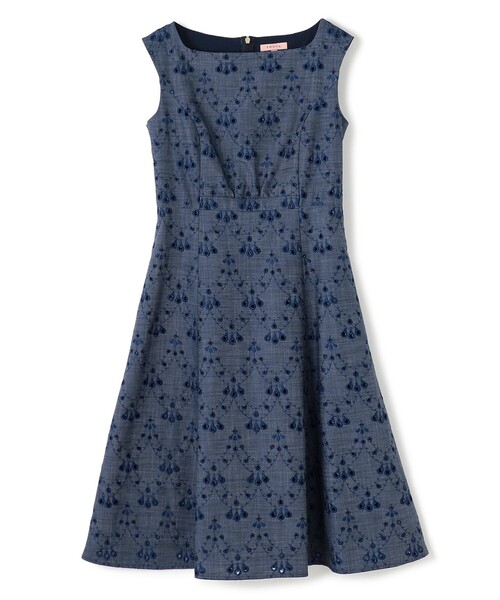 TOCCA（トッカ）の「PEACOCK TAIL LACE ドレス（ワンピース・レディース・ライラック系7/ネイビー系7・0/2/4/6）」の12枚目の写真