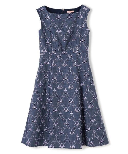 TOCCA（トッカ）の「PEACOCK TAIL LACE ドレス（ワンピース・レディース・ライラック系7/ネイビー系7・0/2/4/6）」の13枚目の写真