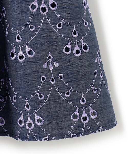 TOCCA（トッカ）の「PEACOCK TAIL LACE ドレス（ワンピース・レディース・ライラック系7/ネイビー系7・0/2/4/6）」の19枚目の写真