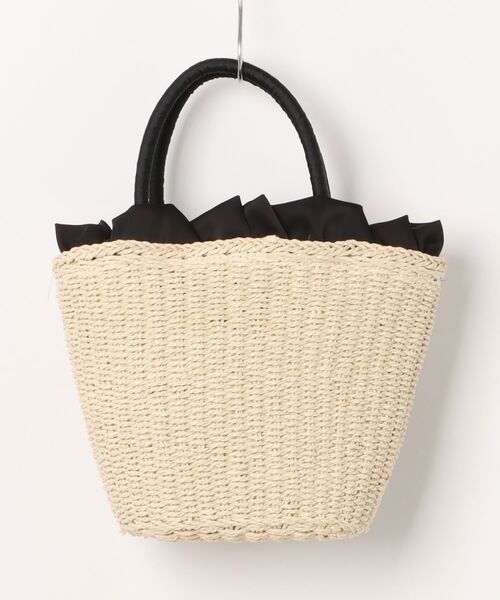 axes femme POETIQUE(アクシーズファムポエティック)の「リボンカゴバッグ(かごバッグ・レディース・ワイン/ブラック/ピンク・FREE)」の7枚目の写真