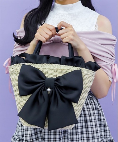 axes femme リボン かごバッグ リボンカゴバッグ | レディース服・レディースファッションなら