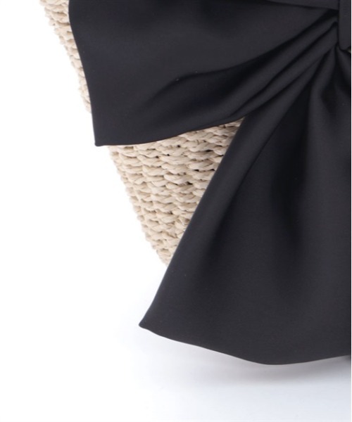 axes femme POETIQUE(アクシーズファムポエティック)の「リボンカゴバッグ(かごバッグ・レディース・ワイン/ブラック/ピンク・FREE)」の18枚目の写真