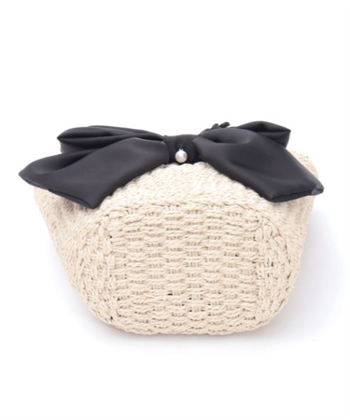 axes femme POETIQUE(アクシーズファムポエティック)の「リボンカゴバッグ(かごバッグ・レディース・ワイン/ブラック/ピンク・FREE)」の17枚目の写真