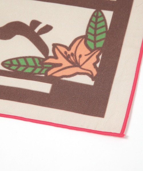 LEPSIM（レプシィム）の「【珈琲美学アベ×LEPSIM】ハンカチ　451451（ハンカチ/ハンドタオル・レディース・オフホワイト/キャメル・ONE SIZE）」の6枚目の写真