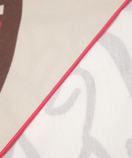 LEPSIM（レプシィム）の「【珈琲美学アベ×LEPSIM】ハンカチ　451451（ハンカチ/ハンドタオル・レディース・オフホワイト/キャメル・ONE SIZE）」の4枚目の写真