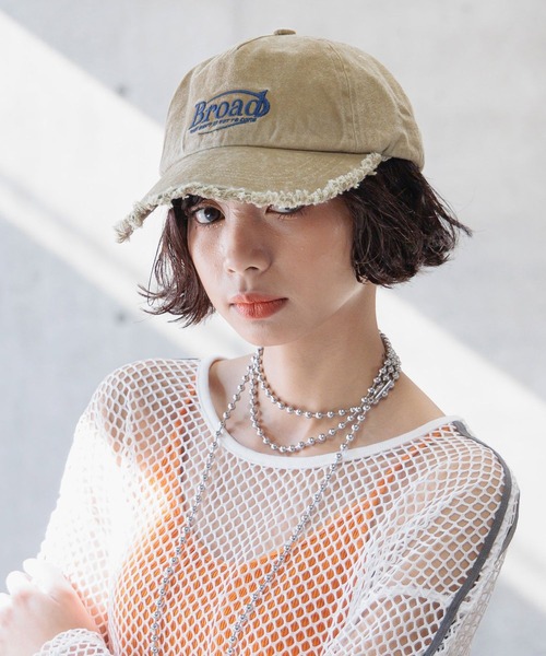 PAGEBOY（ページボーイ）の「ヴィンテージフリンジCAP（キャップ・レディース・ベージュ/ブラック・FREE）」の4枚目の写真