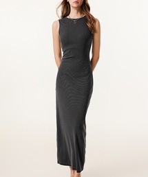 SUWDEE（スーディー）の「sleeveless rib tight long one piece（ワンピース）」