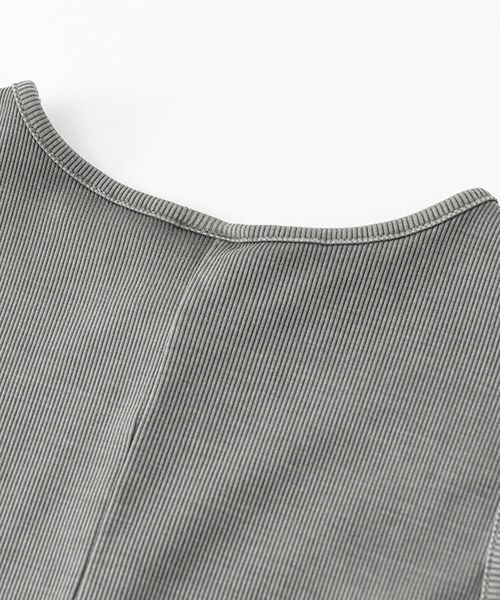 SUWDEE(スーディー)の「sleeveless rib tight long one piece(ワンピース・レディース・ベージュ/チャコールグレー/グレー/ブラック・M/L)」の19枚目の写真