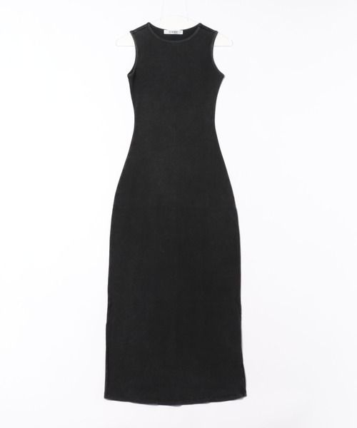 SUWDEE(スーディー)の「sleeveless rib tight long one piece(ワンピース・レディース・ベージュ/チャコールグレー/グレー/ブラック・M/L)」の22枚目の写真