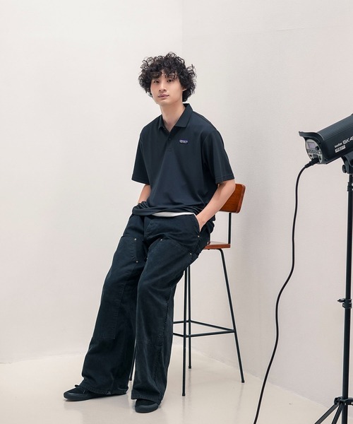 ragged mountain(ラギットマウンテン)の「【RAGGED MOUNTAIN:ラギットマウンテン】汗染み防止 透け防止 鹿の子 ポロシャツ(ポロシャツ・メンズ・ネイビー/ブラック/グレー・X-LARGE/MEDIUM/LARGE)」の14枚目の写真