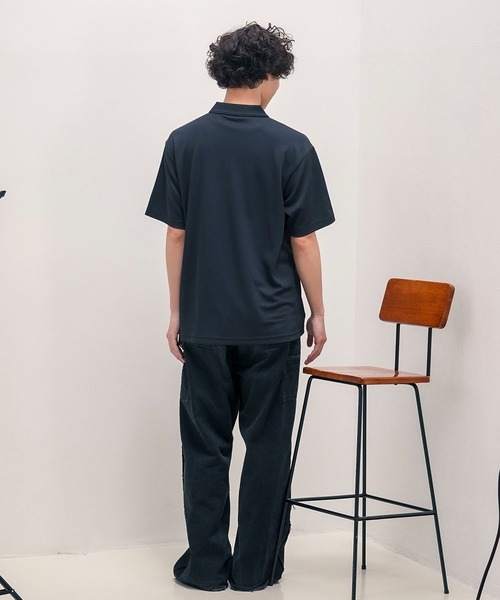 ragged mountain(ラギットマウンテン)の「【RAGGED MOUNTAIN:ラギットマウンテン】汗染み防止 透け防止 鹿の子 ポロシャツ(ポロシャツ・メンズ・ネイビー/ブラック/グレー・X-LARGE/MEDIUM/LARGE)」の15枚目の写真