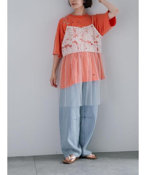 期間限定＊CherieMonaフラワーシフォンキャミ セットアップ可 フラワーキャミカーデセットOP｜evelyn（エブリン）公式通販サイト