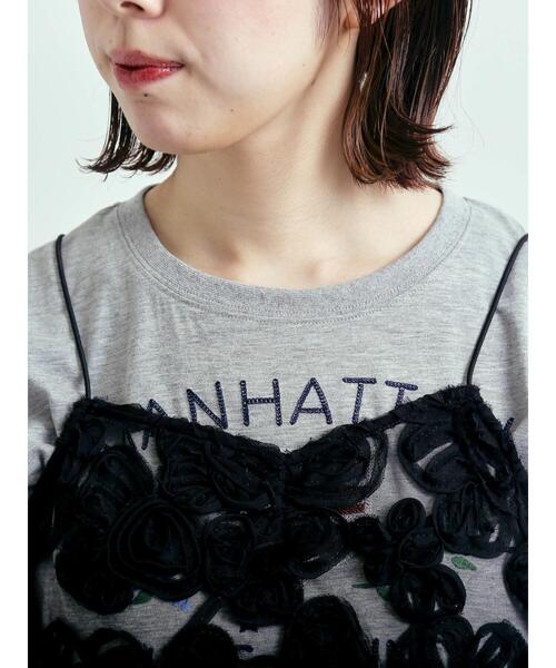 SM2（エスエムツー）の「フラワーシフォンテープチュールキャミソール（チュニック・レディース・オフホワイト/ブラック/ブラウン・F）」の20枚目の写真