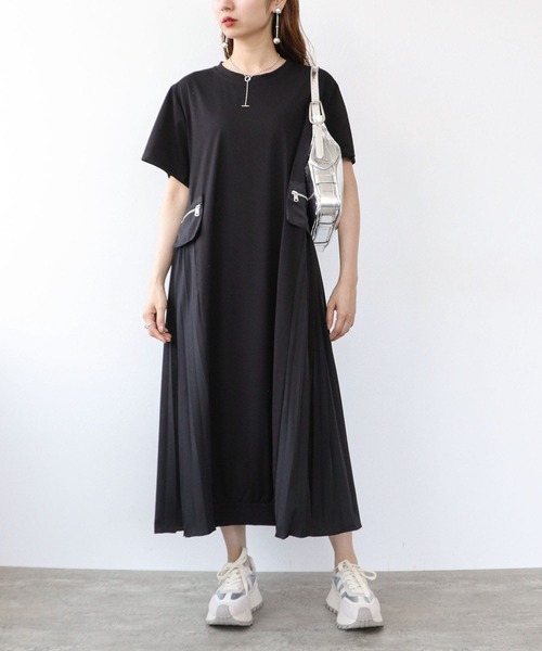 SALE☆BCBG MAXAZRIA サイドプリーツワンピース☆ サイドプリーツワンピース（ワンピース）｜Cepica（セピカ）の